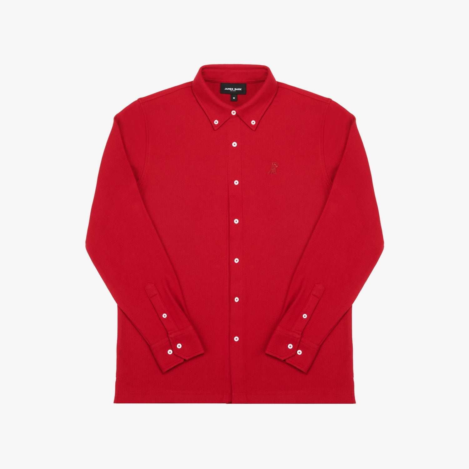 Men's Pique Button Down Shirt - JAMES BARK