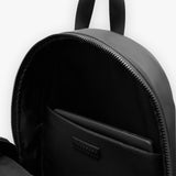 Open main compartment of the backpack featuring a dedicated padded laptop sleeve
