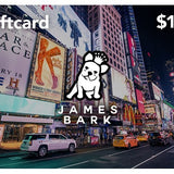 Gift card with James Bark logo