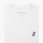 James Bark Crew Neck T-Shirt in Color White