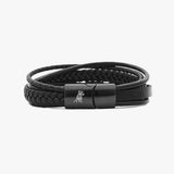 Men's Leather Cords Bracelet - JAMES BARK