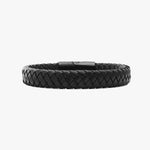Men's Leather Braided Bracelet-JAMES BARK