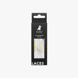 James Bark packaging for "Jetsetter" white shoelaces