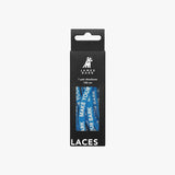 James Bark packaging for blue shoelaces with "MAKE YOUR BARK" text