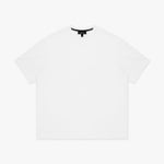 White t-shirt on a white background
