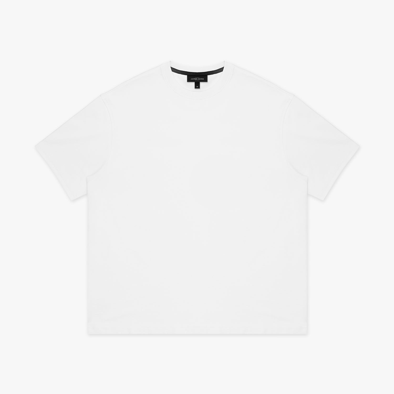 White t-shirt on a white background