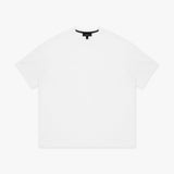 White t-shirt on a white background