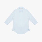 Light blue dress shirt on a white background