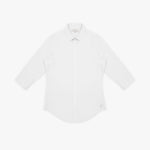 White dress shirt on a white background