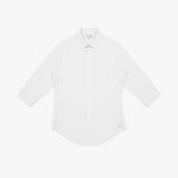 White dress shirt on a white background