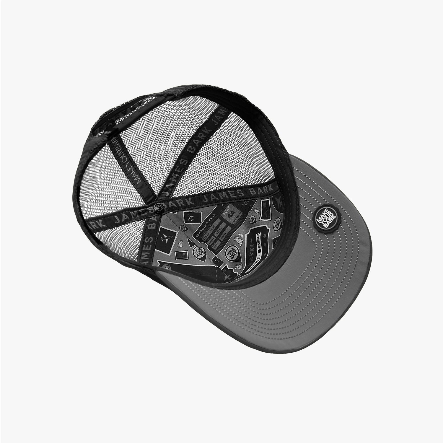 Rubber Patch Recycled Trucker Cap - JAMES BARK