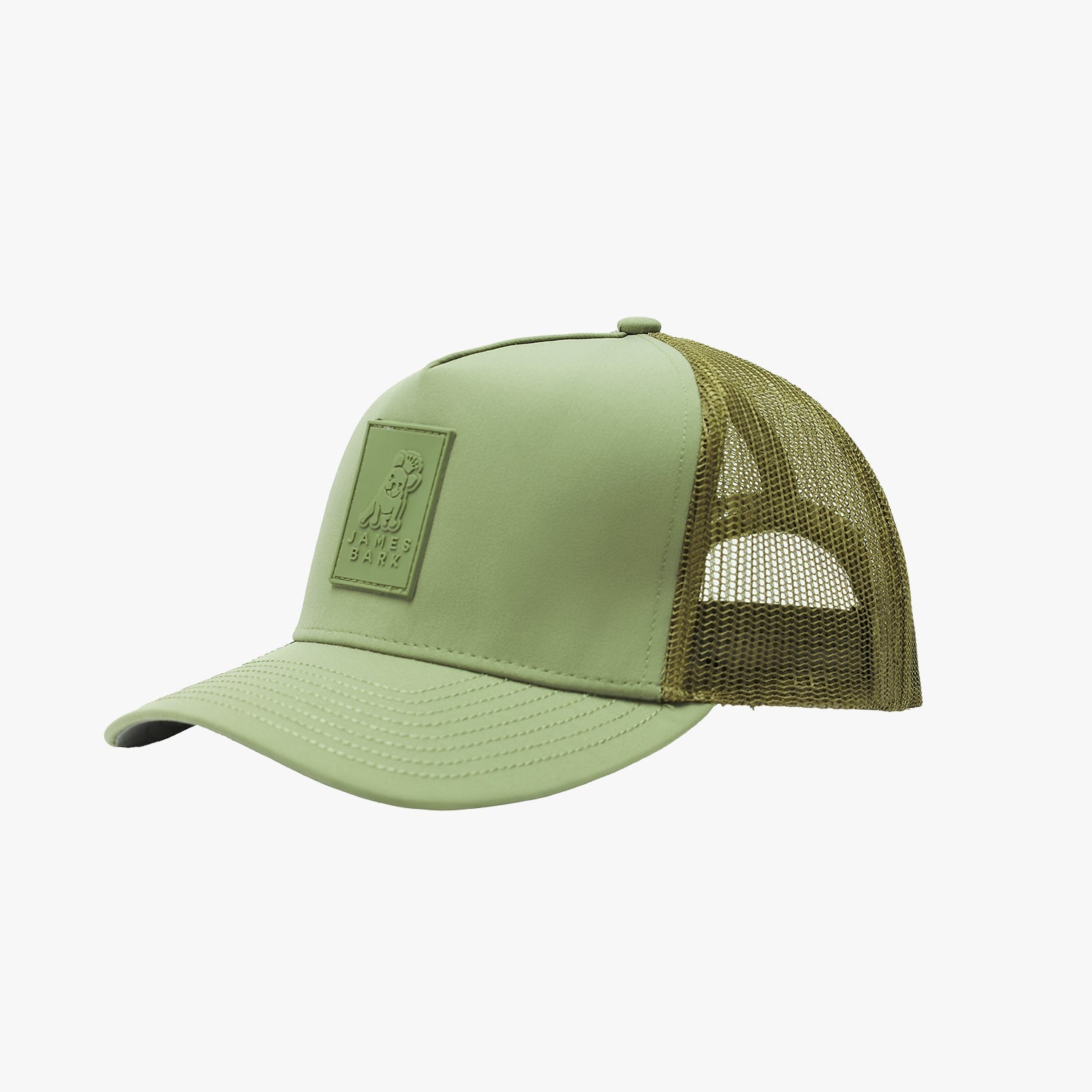 Rubber Patch Recycled Trucker Cap - JAMES BARK