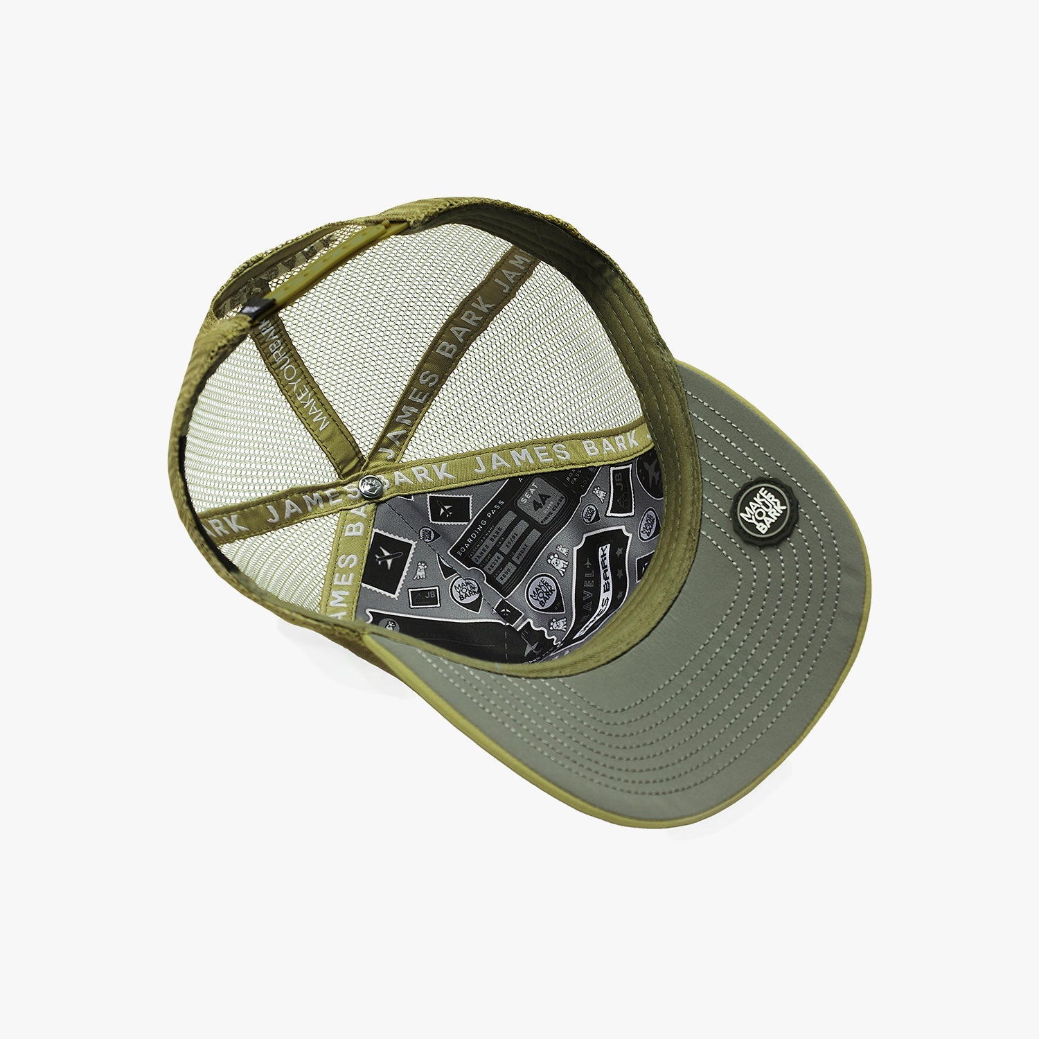Rubber Patch Recycled Trucker Cap - JAMES BARK