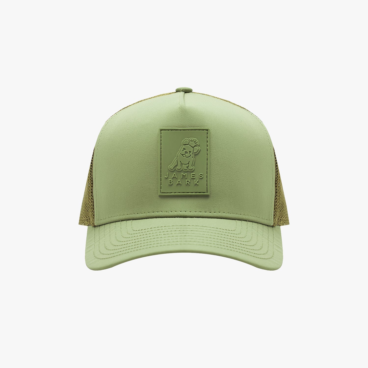 Rubber Patch Recycled Trucker Cap - JAMES BARK