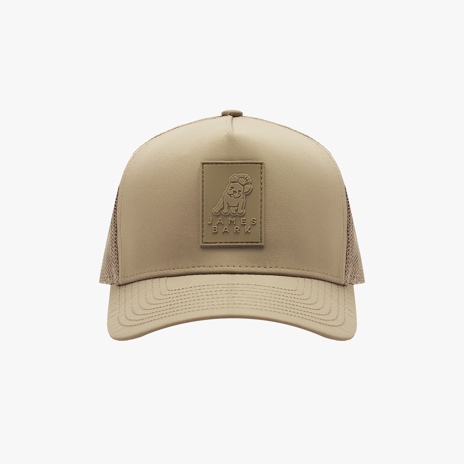 Rubber Patch Recycled Trucker Cap - JAMES BARK