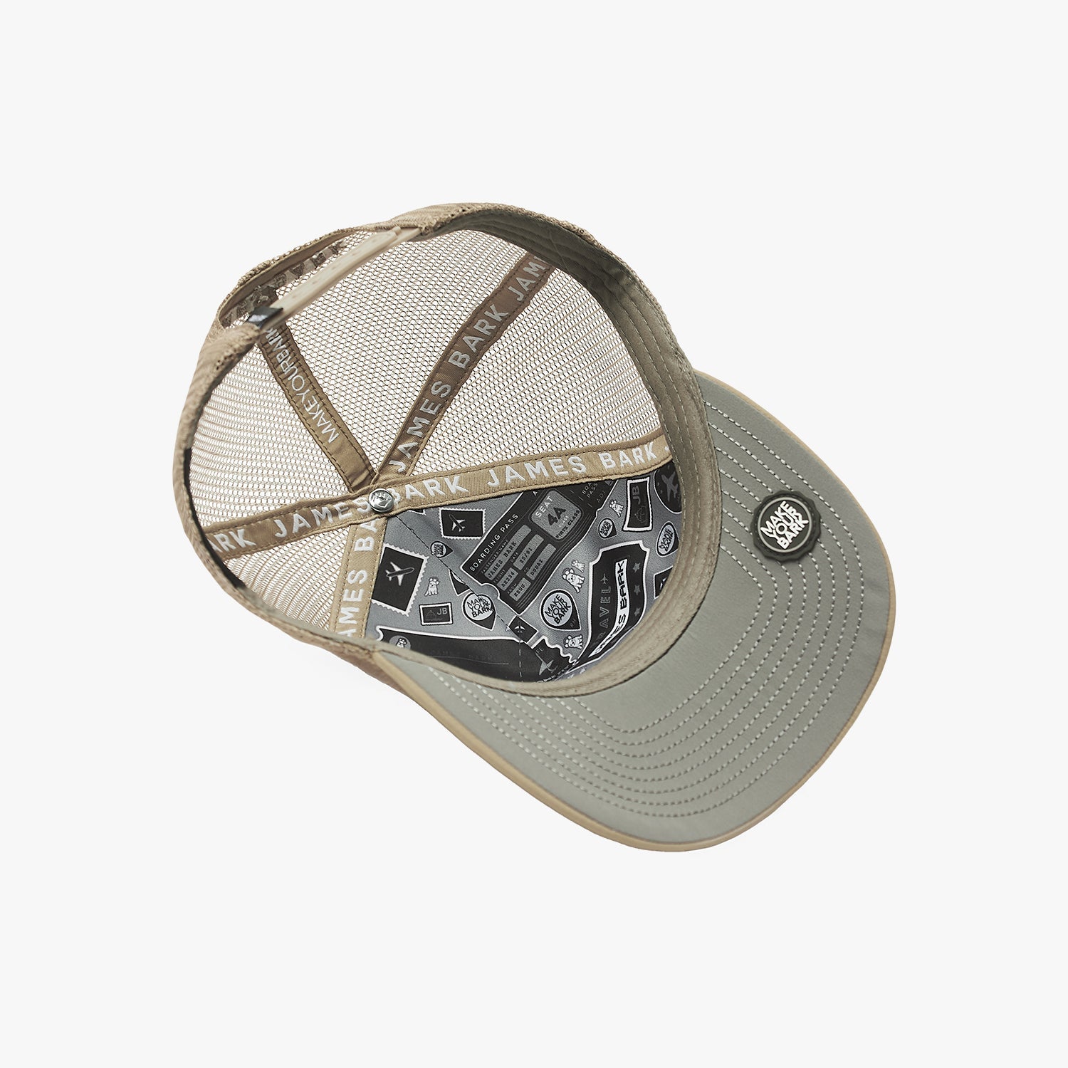 Rubber Patch Recycled Trucker Cap - JAMES BARK