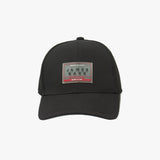 Black cap with a 'James Bark' logo on a white background
