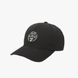Side view of the black cap, showcasing the "GOLF CLUB" patch