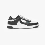 Men Low Retro Sneakers - WHITE/BLACK