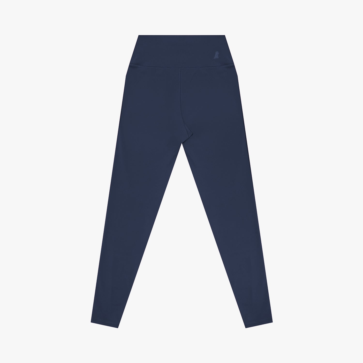 Navy blue leggings on a white background