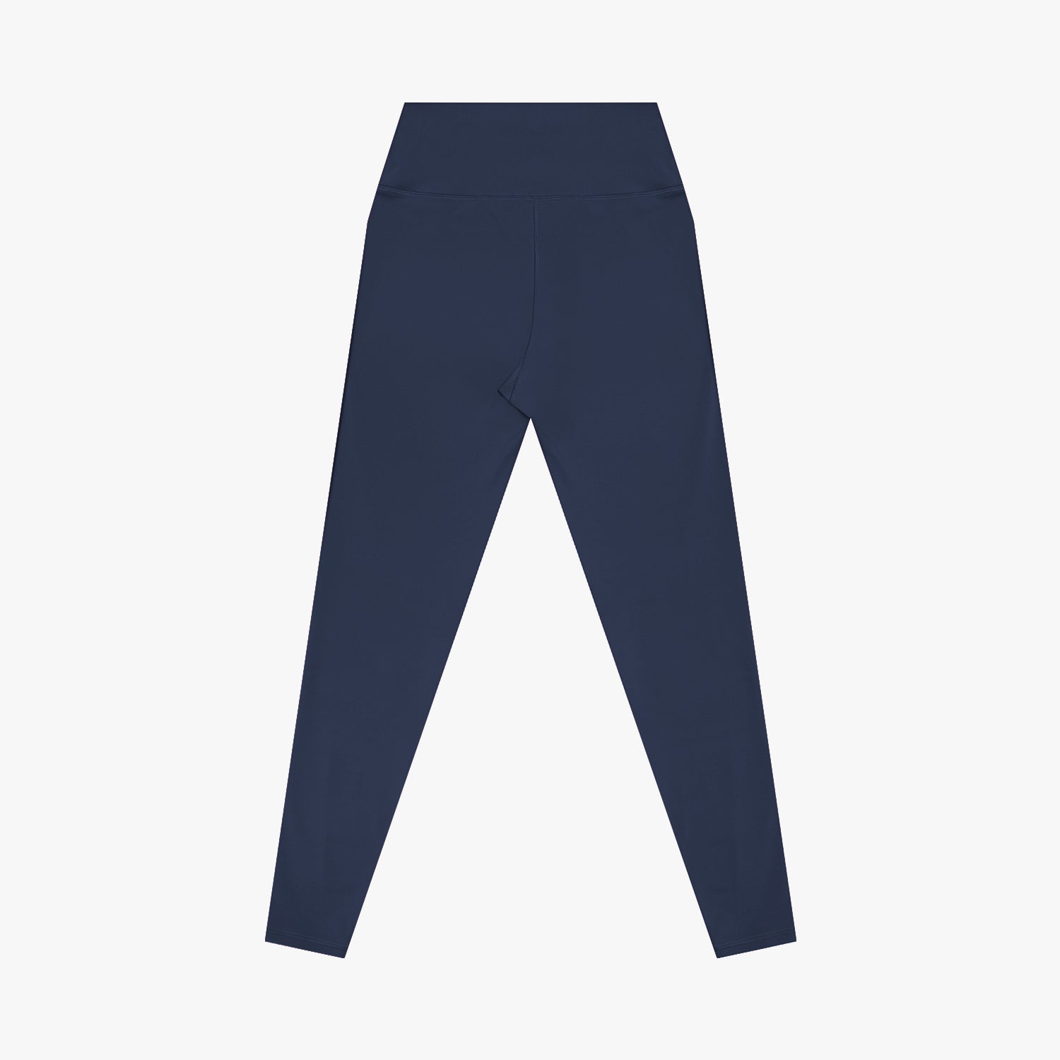 Navy blue leggings on a white background
