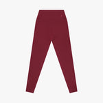 Maroon leggings on a light gray background