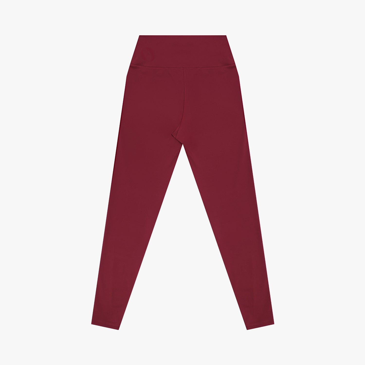 Maroon leggings on a light gray background