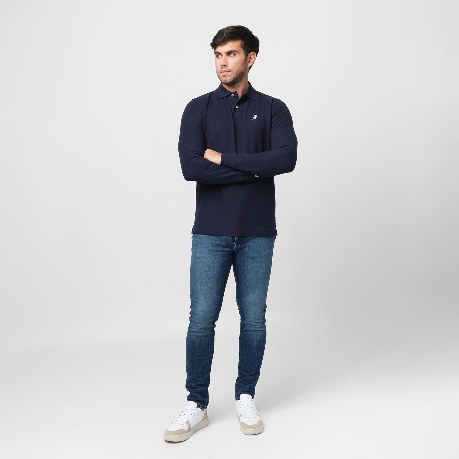 Men's Long Sleeve Polo Shirt - JAMES BARK