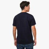 Men's Crew Neck Jersey T-Shirt — Dress Blue/White