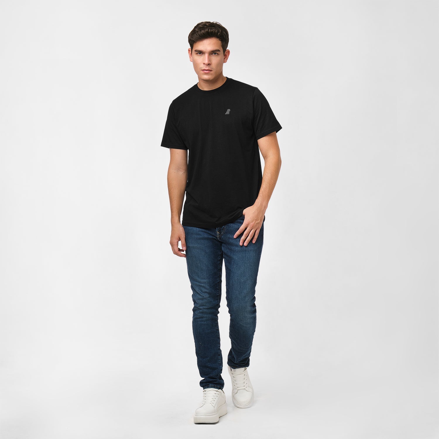 Men's Crew Neck Jersey T-Shirt - JAMES BARK