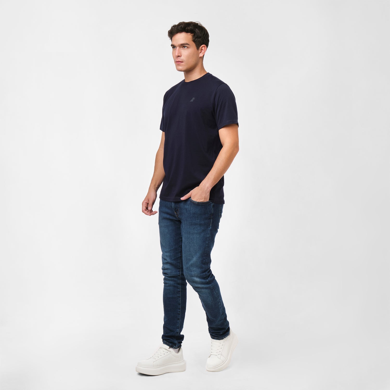 Men's Crew Neck Jersey T-Shirt - JAMES BARK