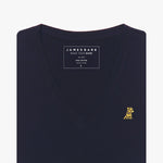Women's V - Neck Jersey T-Shirt - JAMES BARK