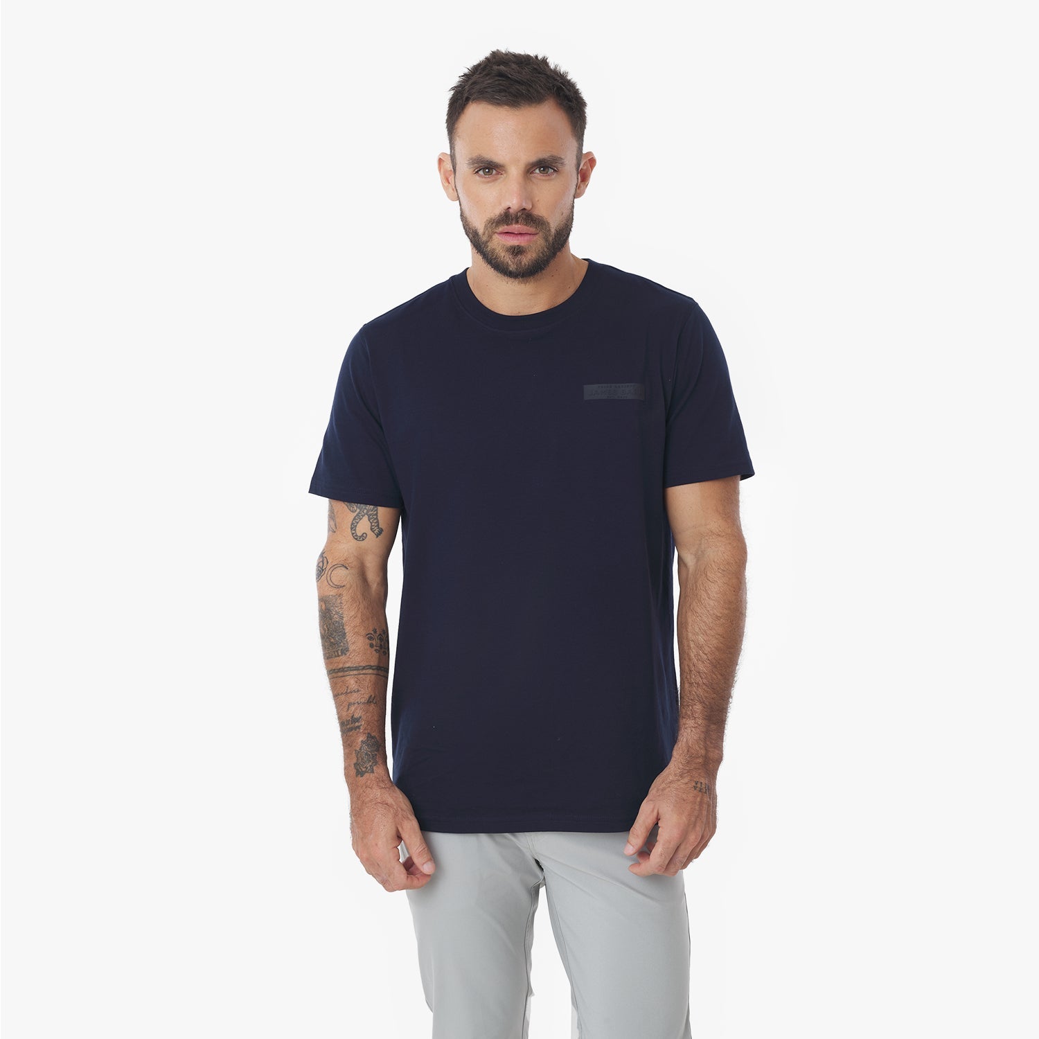 Men's Privé Patch Jersey Tee - JAMES BARK