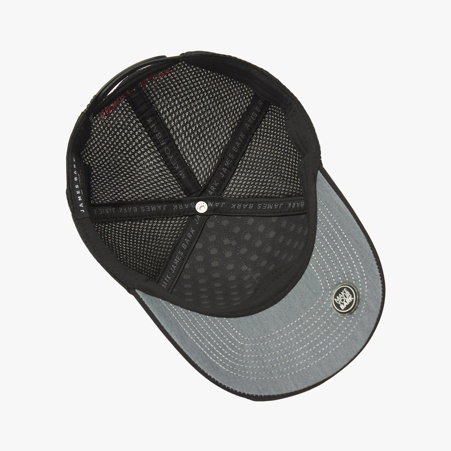 James Bark Trucker Cap 5 Panels in Black Beauty