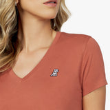 Women's V - Neck Jersey T-Shirt - JAMES BARK