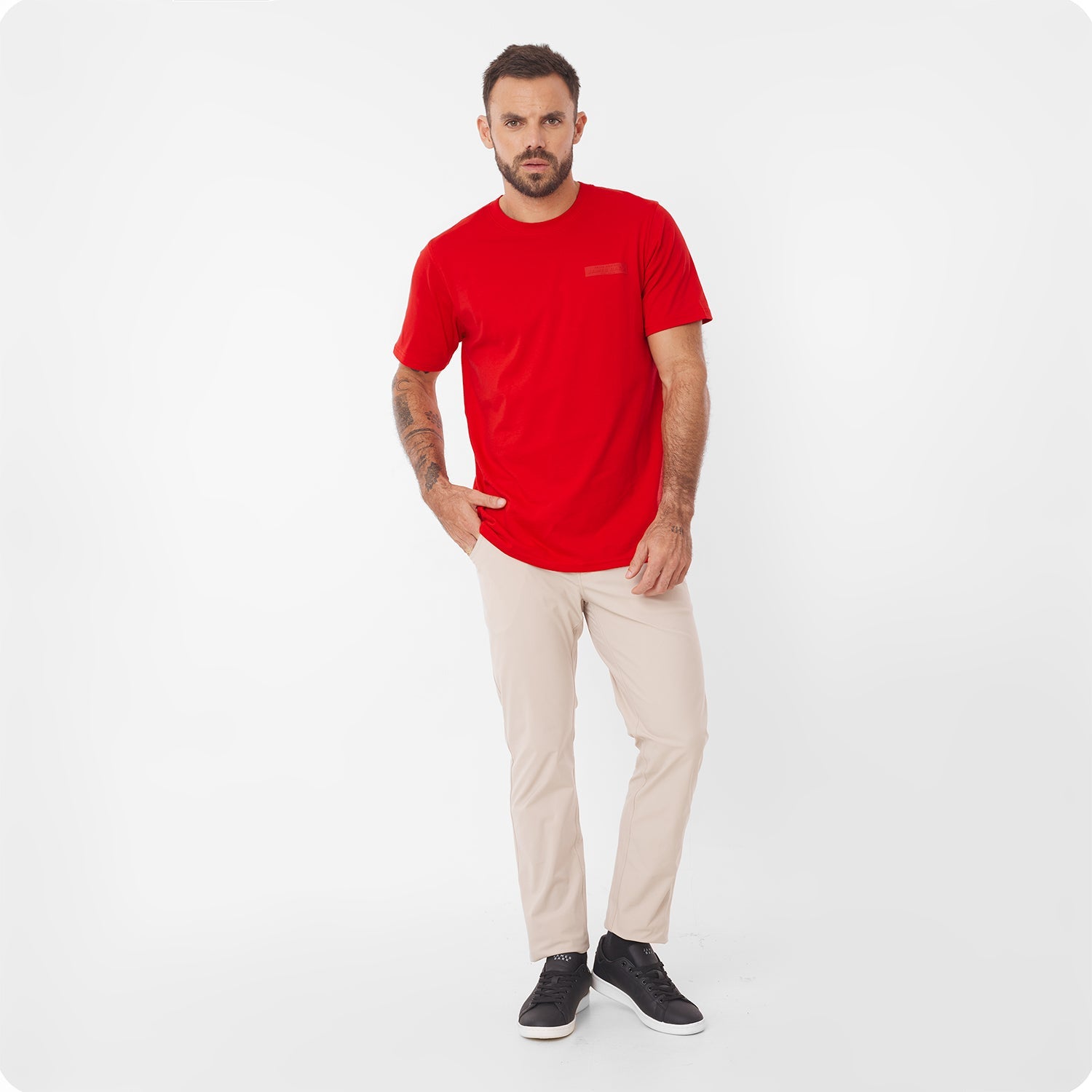 Men's Privé Patch Jersey Tee - JAMES BARK
