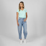 Women's V - Neck Jersey T-Shirt - JAMES BARK