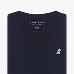 Women's V - Neck Jersey T-Shirt - JAMES BARK