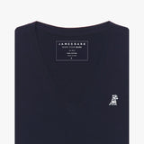 Women's V - Neck Jersey T-Shirt - JAMES BARK