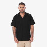 Men's Short Sleeves Waffle Shirt - JAMES BARK