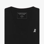 Women's V - Neck Jersey T-Shirt - JAMES BARK