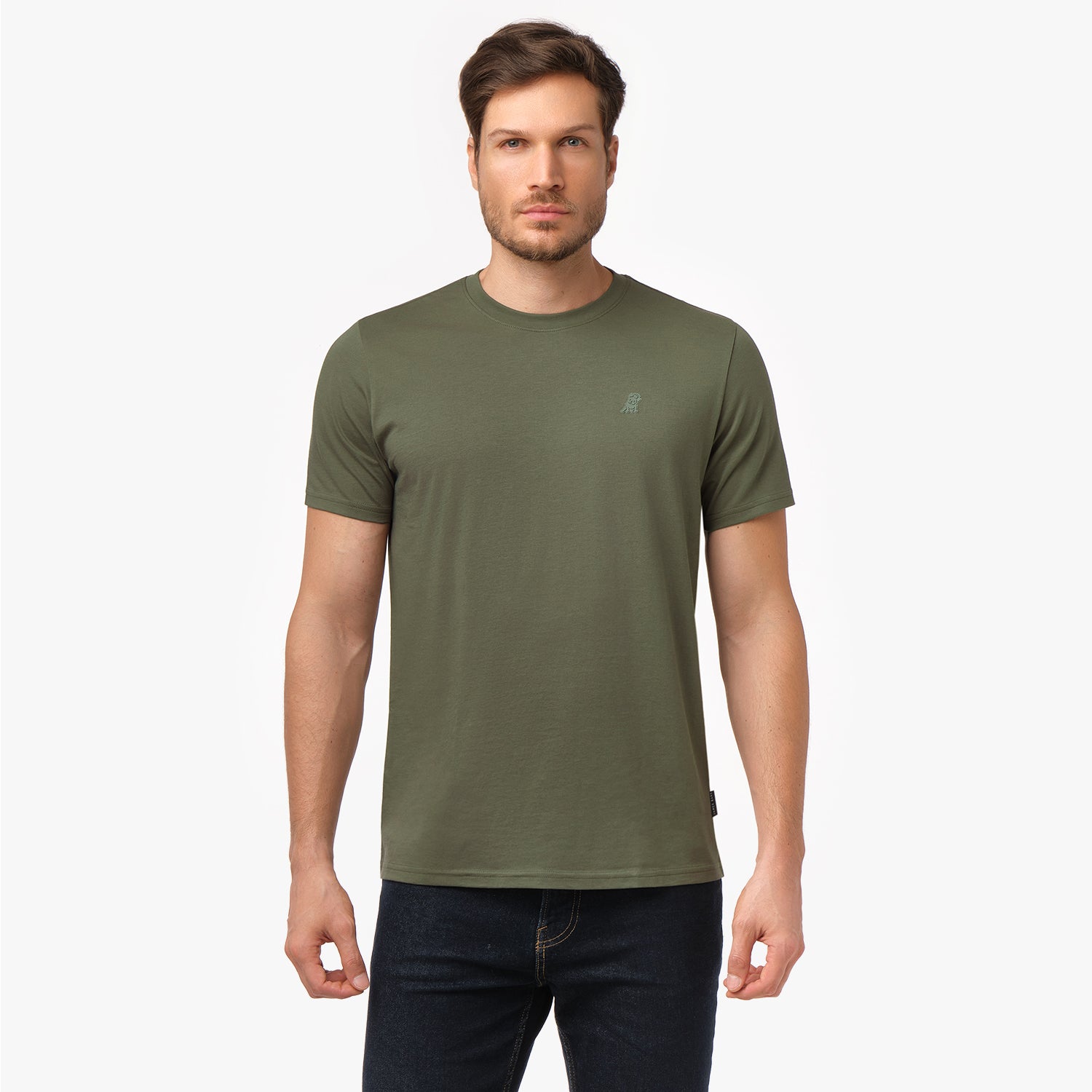 Men's Crew Neck Jersey T-Shirt - JAMES BARK
