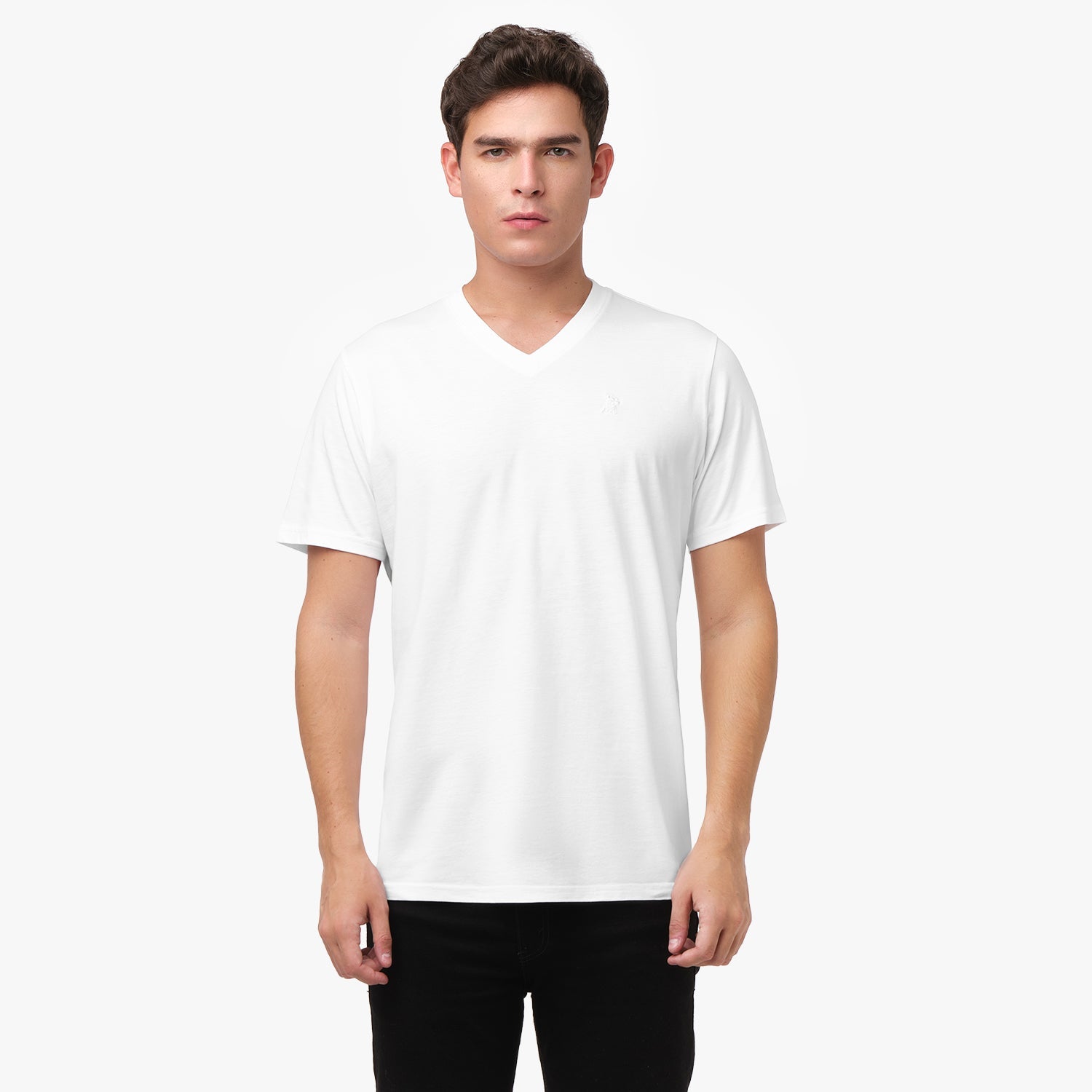 Men's V - Neck Jersey T-Shirt - JAMES BARK