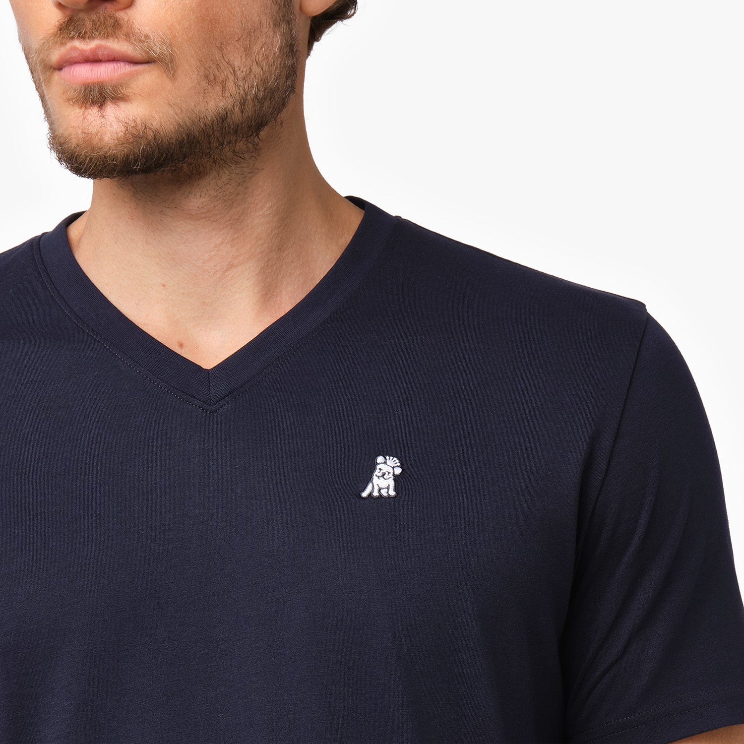 Men's V - Neck Jersey T-Shirt - JAMES BARK