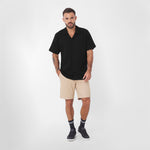Men's Short Sleeves Waffle Shirt - JAMES BARK