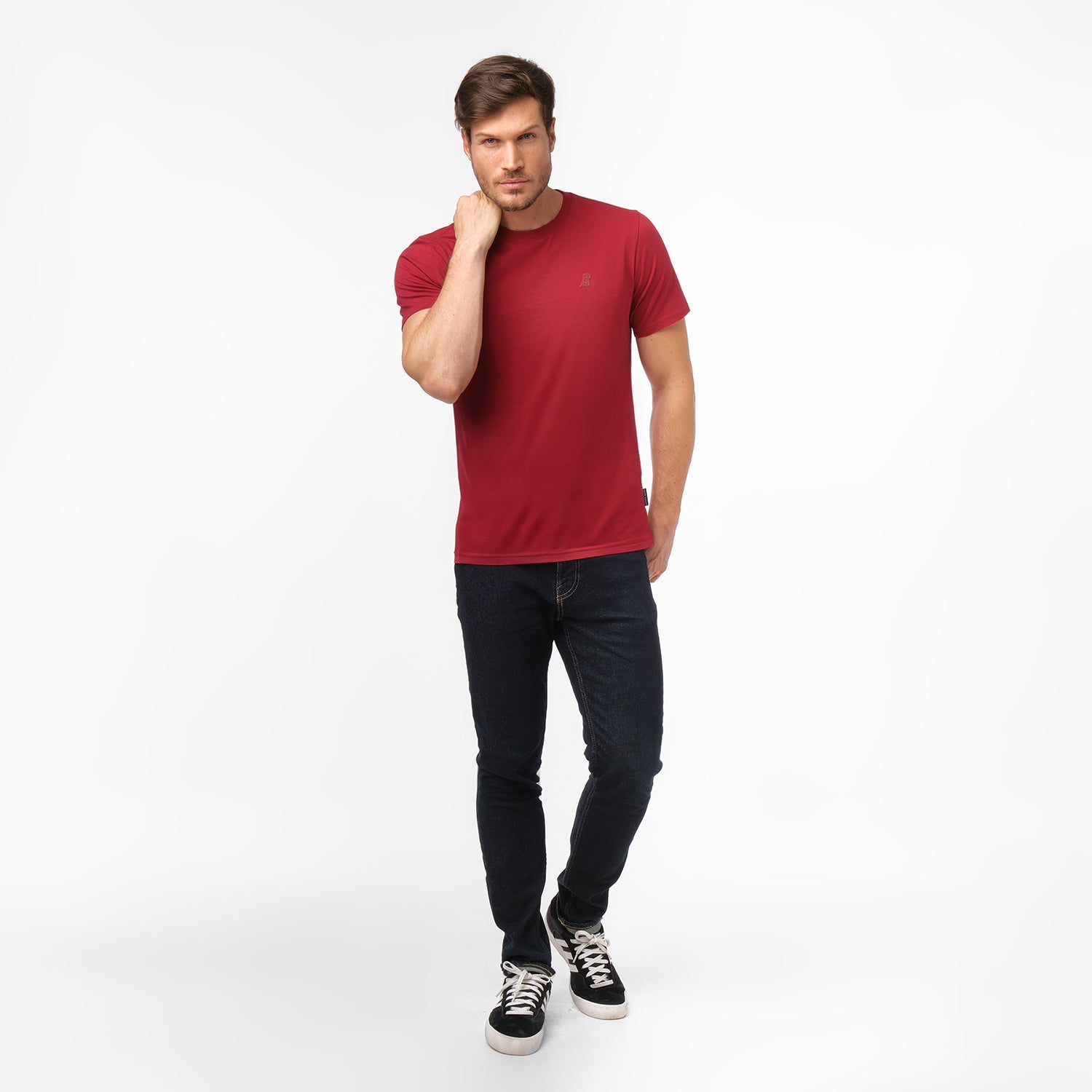 Men's Crew Neck Jersey T-Shirt - JAMES BARK