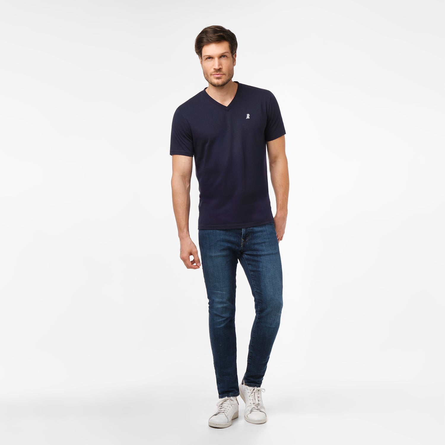Men's V - Neck Jersey T-Shirt - JAMES BARK