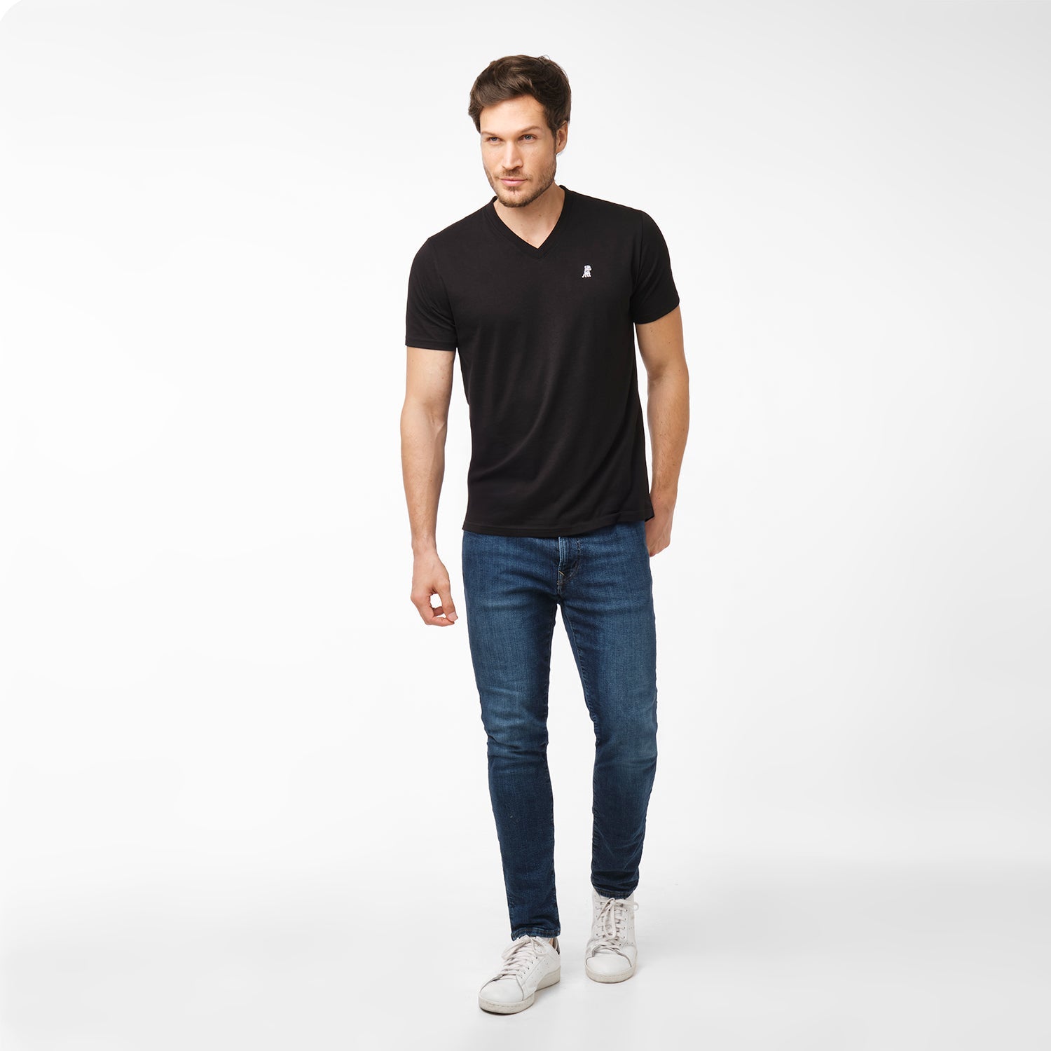 Men's V - Neck Jersey T-Shirt - JAMES BARK