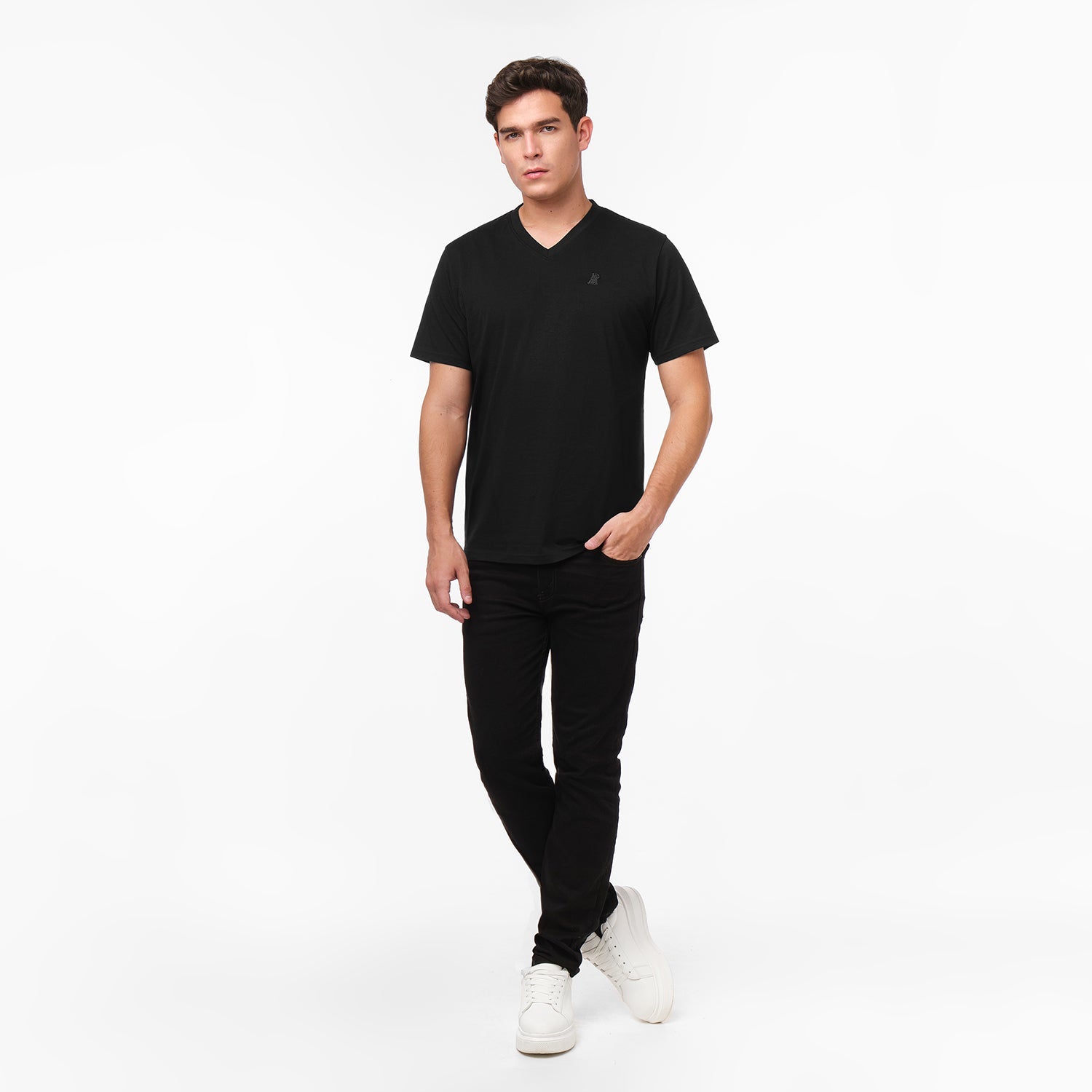 Men's V - Neck Jersey T-Shirt - JAMES BARK