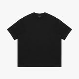 Black t-shirt on a white background